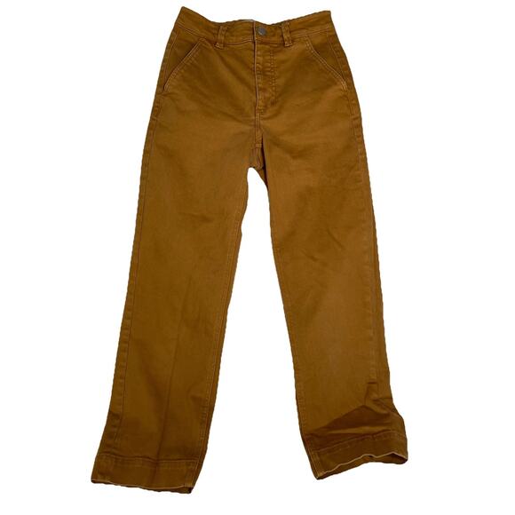 Everlane The Straight Leg Crop in Rust/ Clay Size 0 - Picture 1 of 3